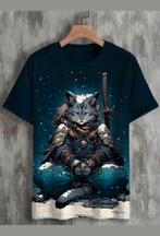 Nieuw donkerblauw Cat Samurai shirt maat XL. Okselmaat 54 cm, Ophalen of Verzenden, Nieuw, Maat 56/58 (XL), Blauw