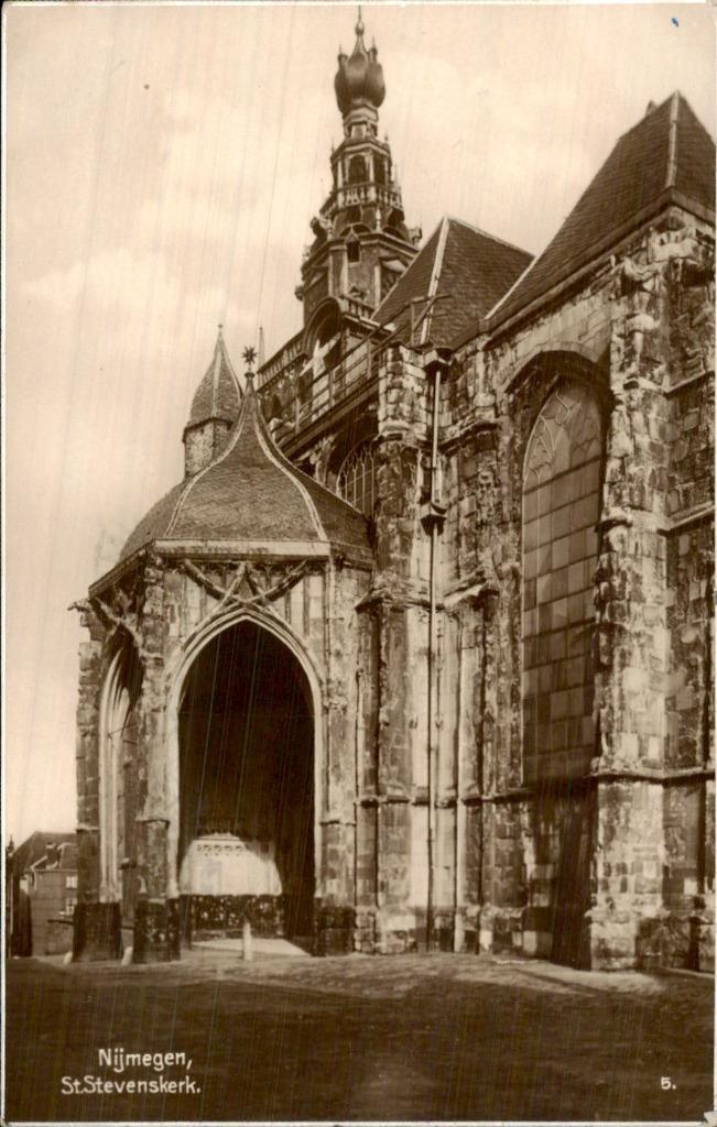 Nijmegen - St. Stevenskerk, Verzamelen, Ansichtkaarten | Nederland, Gelopen, Gelderland, Voor 1920, Ophalen of Verzenden