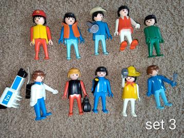 Vintage Playmobil Poppetjes - Set van 10 beschikbaar voor biedingen