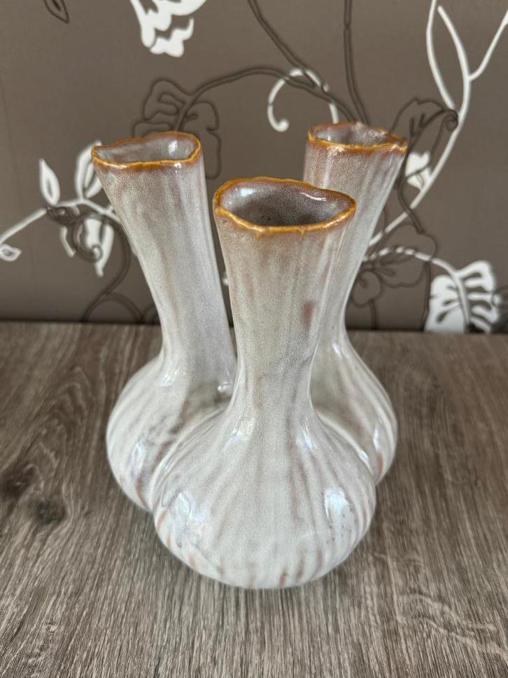 NIEUWSTAAT DK Bloemenvaas - Vaas - Tulpenvaas 3 ARMIG vaasje, Huis en Inrichting, Woonaccessoires | Vazen, Zo goed als nieuw, Overige kleuren