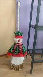 Decoratieve bezem met sneeuwpop - kerst, Diversen, Ophalen of Verzenden, Zo goed als nieuw