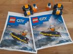 LEGO City auto's stuntteam waterpolitie, Ophalen of Verzenden, Gebruikt, Complete set, Lego