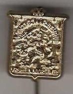 Speldje TWINTIG JAAR BEVRIJD VRIJHEID DOORGEVEN LEEUW (A2), Verzamelen, Speldjes, Pins en Buttons, Verzenden, Gebruikt, Overige onderwerpen