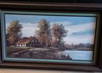 Boerderij bij het water, Antiek en Kunst, Kunst | Schilderijen | Klassiek, Ophalen
