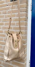 Leren tas crème kleur van DEY., Ophalen of Verzenden, Gebruikt, Beige