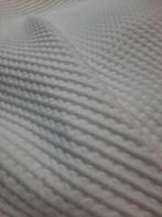 Gebreide stoffen breed 230 cm voor matrassen en kussen, Overige maten, Wit, Overige typen, Nieuw