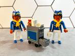 Playmobil 2 x Steward met koffie kar voor vliegtuig piloot, Ophalen of Verzenden, Zo goed als nieuw