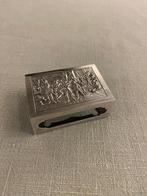 Te koop: luciferdoosje- houder verzilverd Nachtwacht, Ophalen, Zilver