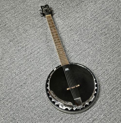 Ortega OBJ350/6-SBK (Banjitar), Muziek en Instrumenten, Snaarinstrumenten | Banjo's, Zo goed als nieuw, Gitaarbanjo, Ophalen