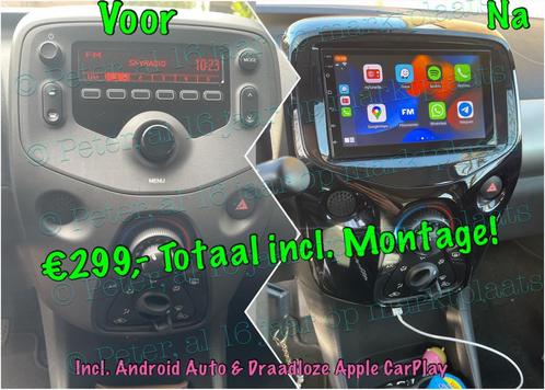 108 Aygo C1  CarPlay Apple Navigatie Android Auto 107 208 c3, Auto diversen, Autonavigatie, Nieuw, Ophalen of Verzenden