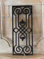Zwart gietijzer raamwerk carlotte antiek en brocante, Ophalen of Verzenden