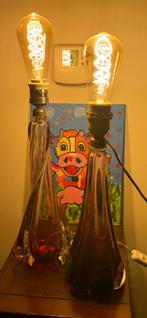 2 Val Saint Lambert kristal lampen, Ophalen