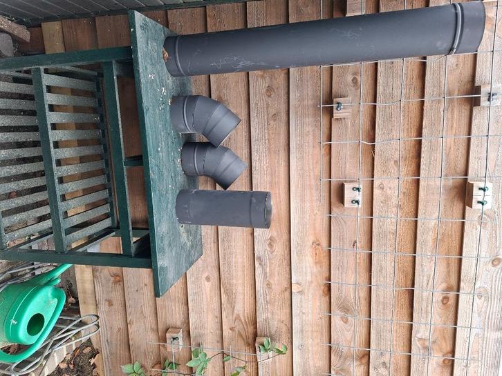 Kachelpijpen, Huis en Inrichting, Kachels, Gebruikt, Vrijstaand, Houtkachel, Hout, Ophalen