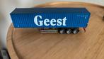 ho 1:87 OPLEGGER MET GEEST CONTAINER, Hobby en Vrije tijd, Modelauto's | 1:87, Ophalen of Verzenden, Zo goed als nieuw