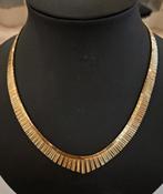 14 karaats gouden pegelcollier / zonnecollier geelgoud, Sieraden, Tassen en Uiterlijk, Ophalen of Verzenden, Zo goed als nieuw