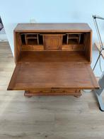 Vintage Houten Secretaire Jaren 50, Ophalen, Gebruikt, 50 tot 100 cm, Met lade(s)
