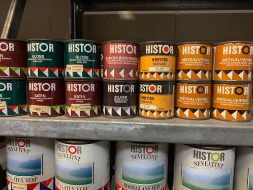 Partij Histor Verf etc., Doe-het-zelf en Verbouw, Verf, Beits en Lak, Nieuw, Verf, Minder dan 5 liter, Overige kleuren, Ophalen