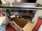 Rvs Warmhoudbak met flexibele indeling met branders, Ophalen, Gebruikt