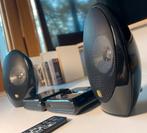 Kef Picoforte 1 Versterker + Dock + speakers hoogglans zwart, Ophalen of Verzenden