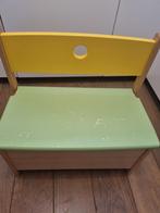 Leuk speelgoedbankje met opbergruimte met bijpassende stoel, Gebruikt, Minder dan 50 cm, Ophalen, Minder dan 90 cm