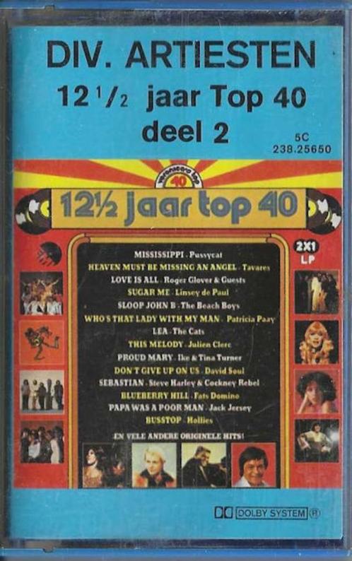 12½ Jaar Top 40 – Diverse Artiesten 1977 CB371, Cd's en Dvd's, Cassettebandjes, Origineel, Pop, 1 bandje, Ophalen of Verzenden