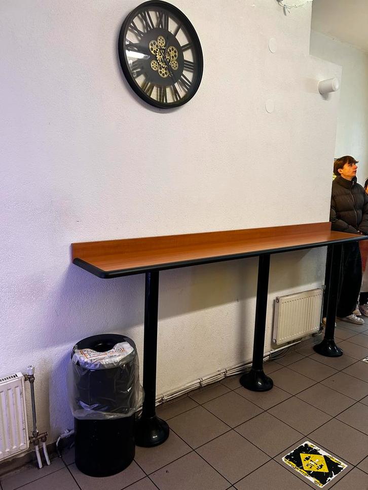 Statafel/wandtafel voor restaurant of snackbar, Antiek en Kunst, Antiek | Meubels | Tafels, Ophalen of Verzenden