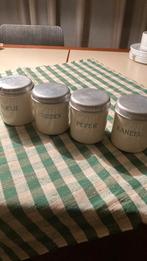 Kruiden busjes retro 4x, Antiek en Kunst, Antiek | Emaille, Ophalen of Verzenden