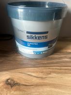 5 liter Sikkens Alphatex SF Mat - Muurverf 9010, Doe-het-zelf en Verbouw, Verf, Beits en Lak, Ophalen, Nieuw, Wit