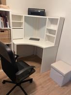 Hoekbureau IKEA wit, Ophalen, Gebruikt, Bureau