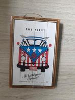 houten wand decoratie met usa vw volkswagen bus, Huis en Inrichting, Woonaccessoires | Wanddecoraties, Ophalen of Verzenden, Nieuw
