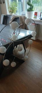 Moderne hanglamp / kamerlamp met glazen bollen, Ophalen, Zo goed als nieuw, Glas, 75 cm of meer