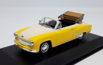 Wartburg A 311 Cabriolet 1958 Geel Wit Model 1/43 Maxichamps beschikbaar voor biedingen