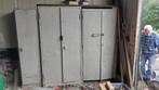 Vintage Stalen lockers bergkasten met planken en vakken, Ophalen, 50 tot 100 cm, Metaal, 150 tot 200 cm