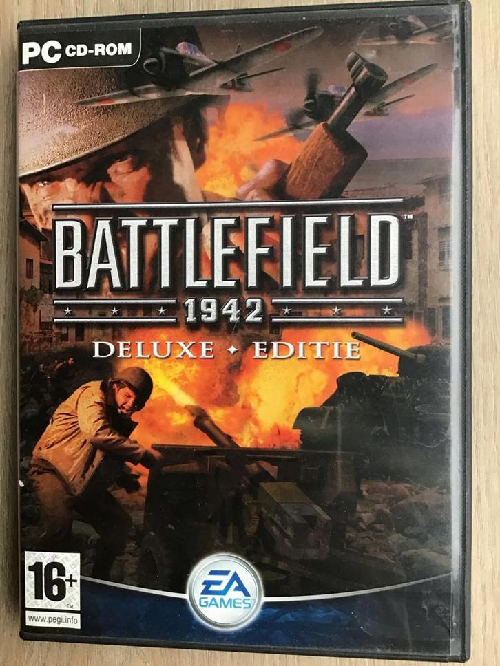Battlefield 1942 Deluxe Editie PC Cd-Rom, Spelcomputers en Games, Games | Pc, Gebruikt, Shooter, 3 spelers of meer, Vanaf 16 jaar