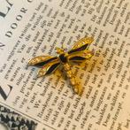 Vintage 80s libelle broche, *, Overige materialen, Gebruikt, Verzenden