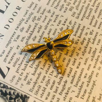 Vintage 80s libelle broche beschikbaar voor biedingen