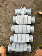 Ontstoppingsstukken 5x - 125 mm met manchet, Doe-het-zelf en Verbouw, Buizen en Afvoer, Ophalen, Afvoer, Pvc, Nieuw