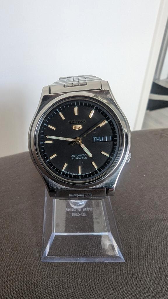 Seiko 5 Automatic 7019-8180 – Vintage herenhorloge (1978), Sieraden, Tassen en Uiterlijk, Horloges | Heren, Seiko, Staal, Ophalen of Verzenden