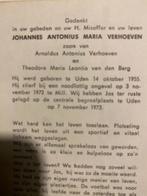 Verhoeven (van den Berg) 1955 Uden 1973 Mill / Uden, Ophalen of Verzenden