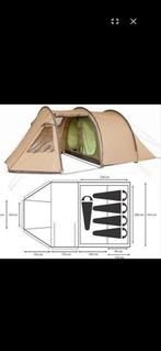 Wildebeast Dangare 4-persoons tent. (groene uitvoering), Caravans en Kamperen, Tenten, Ophalen of Verzenden, Zo goed als nieuw