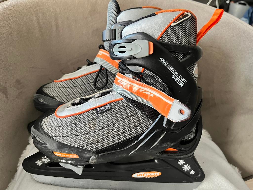 IJshockey schaatsen verstelbaar 35-38, Sport en Fitness, Schaatsen, Ophalen of Verzenden, Zo goed als nieuw, IJshockeyschaatsen