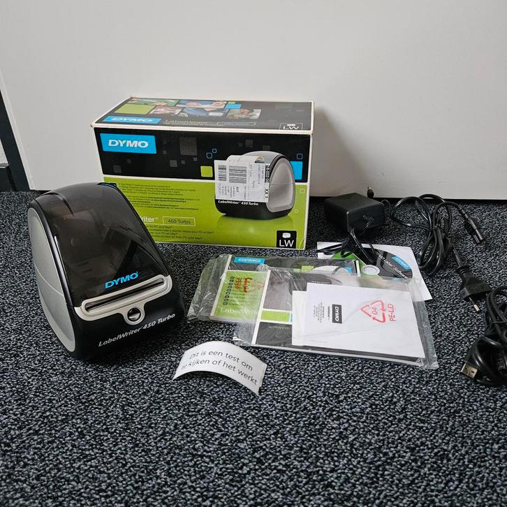 Dymo LabelWriter 450 Turbo, Computers en Software, Labelprinters, Zo goed als nieuw, Qwerty, Etiket, Tape-label, Ophalen of Verzenden