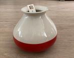 Vaas Piet Eek beige/rood, Huis en Inrichting, Woonaccessoires | Vazen, Ophalen, Overige kleuren, Aardewerk of Porselein, Zo goed als nieuw