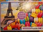 Parijs en Macarons,  2 Puzzels  in 1.., Ophalen of Verzenden, Zo goed als nieuw