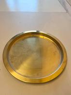 Gouden dienblad - 38 cm, Ophalen, Nieuw, Rond