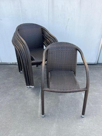 46 Luxe horeca restaurant bistro Terras stoelen stapelbaar beschikbaar voor biedingen