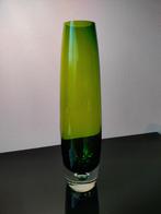 Zweden Aseda Glasbruk Kristal Groen Torpedo Luchtbel 1960, Antiek en Kunst, Ophalen of Verzenden