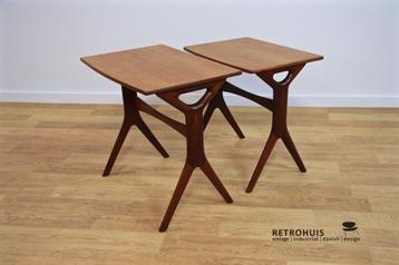 Set Deense bijzettafels Andersen teak vintage 1960s retro beschikbaar voor biedingen