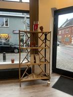 bamboe houten hoekrek, Ophalen, Zo goed als nieuw