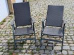 Twee verstelbare tuinstoelen Livarno, Ophalen, Gebruikt, Aluminium, Verstelbaar